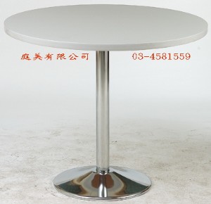 TMJ048-08 圓型灰白面洽談桌